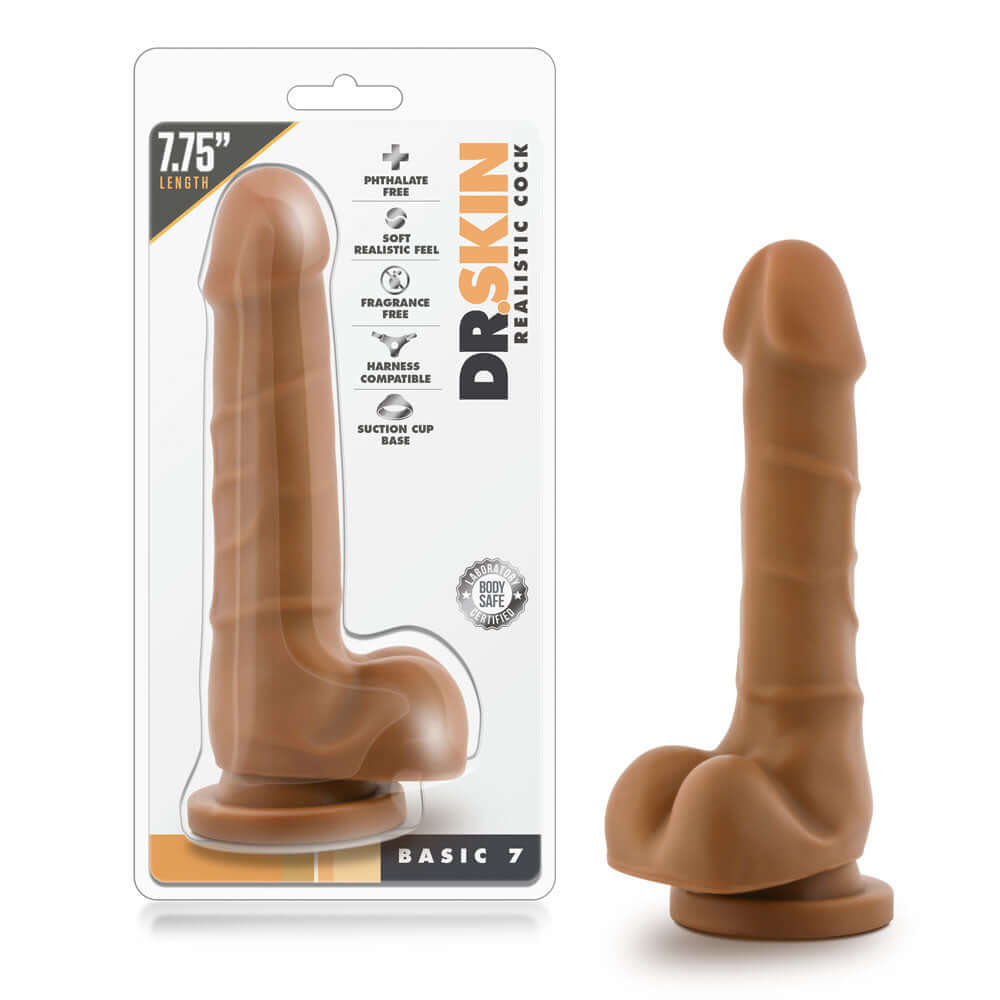 Dr. Skin - Realistic Cock - Basic 7 - Mocha-1