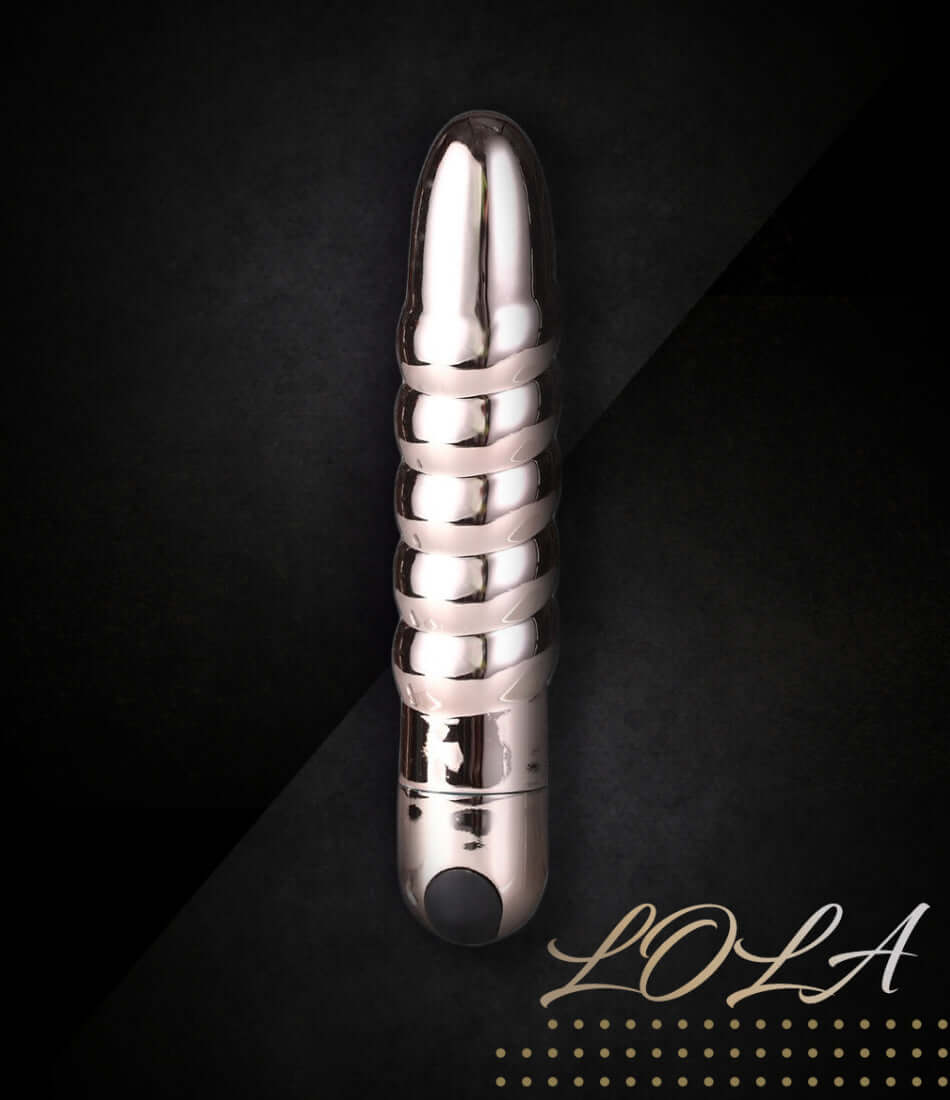 Lola 10 Function Vibrating Twisty Bullet - Rose Gold-0