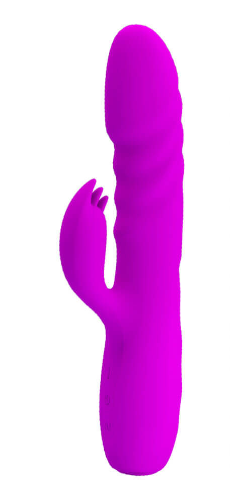 Pretty Love Melanie Powerful Thrusting Purple Rabbit Vibrator with 4 Function Rotating and Thrusting Patterns for G-Spot and Clitoral Stimulation