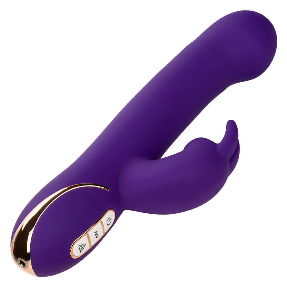 Jack Rabbit Signature Silicone Suction Rabbit - Purple vibrating shaft with innovative suction technology, 30th-anniversary edition.