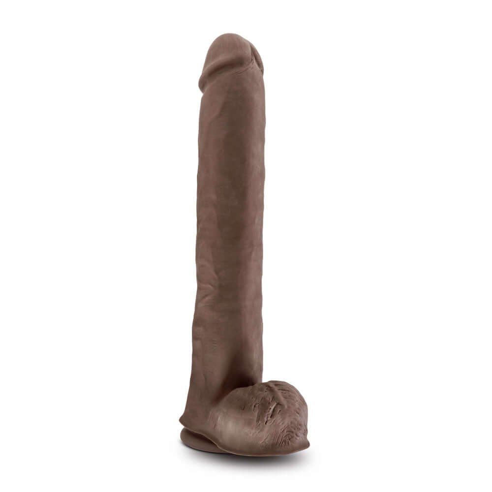 Au Naturel - Daddy - 14 Inch Sensa Feel Dual  Density Dildo - Chocolate-3