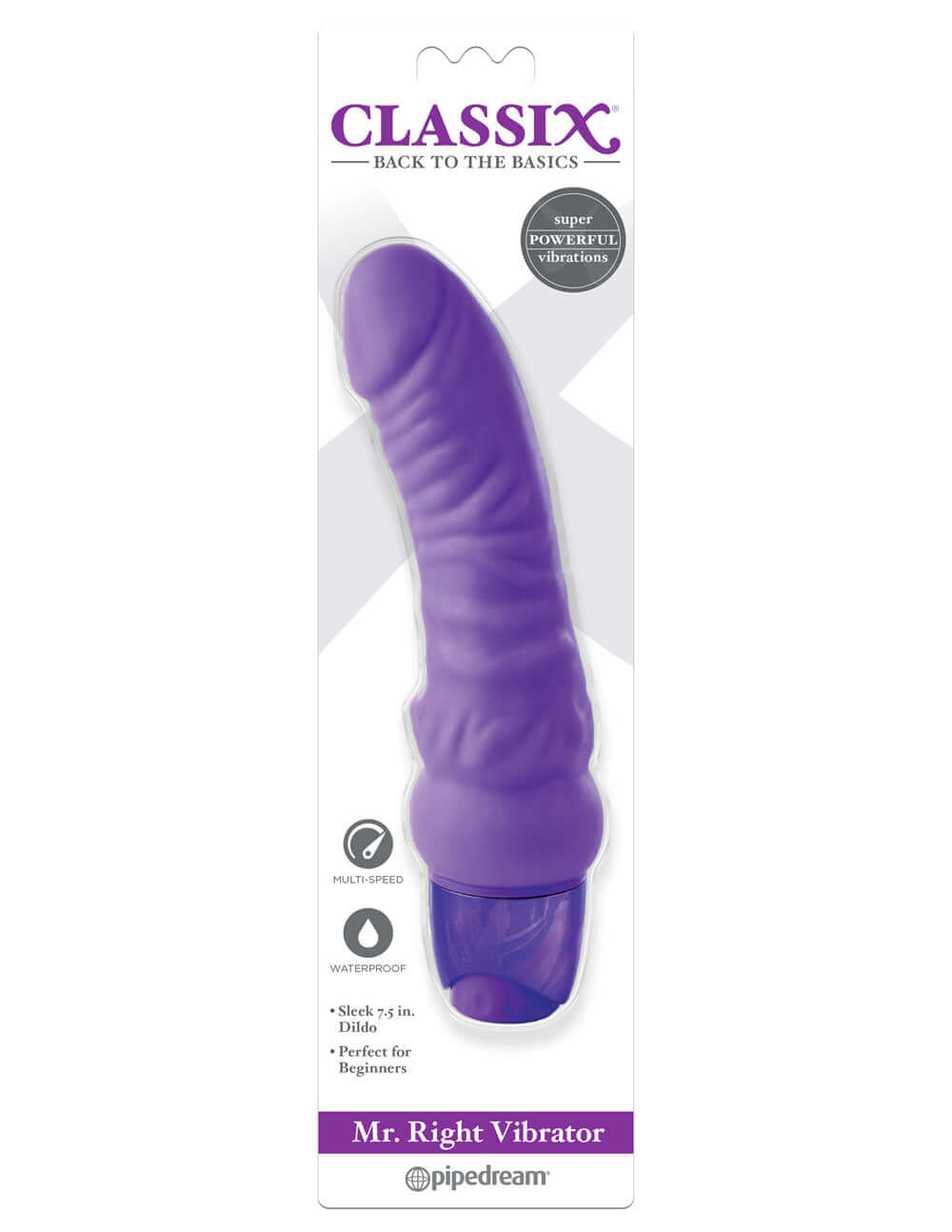 Mr. Right Vibrator - Purple-1