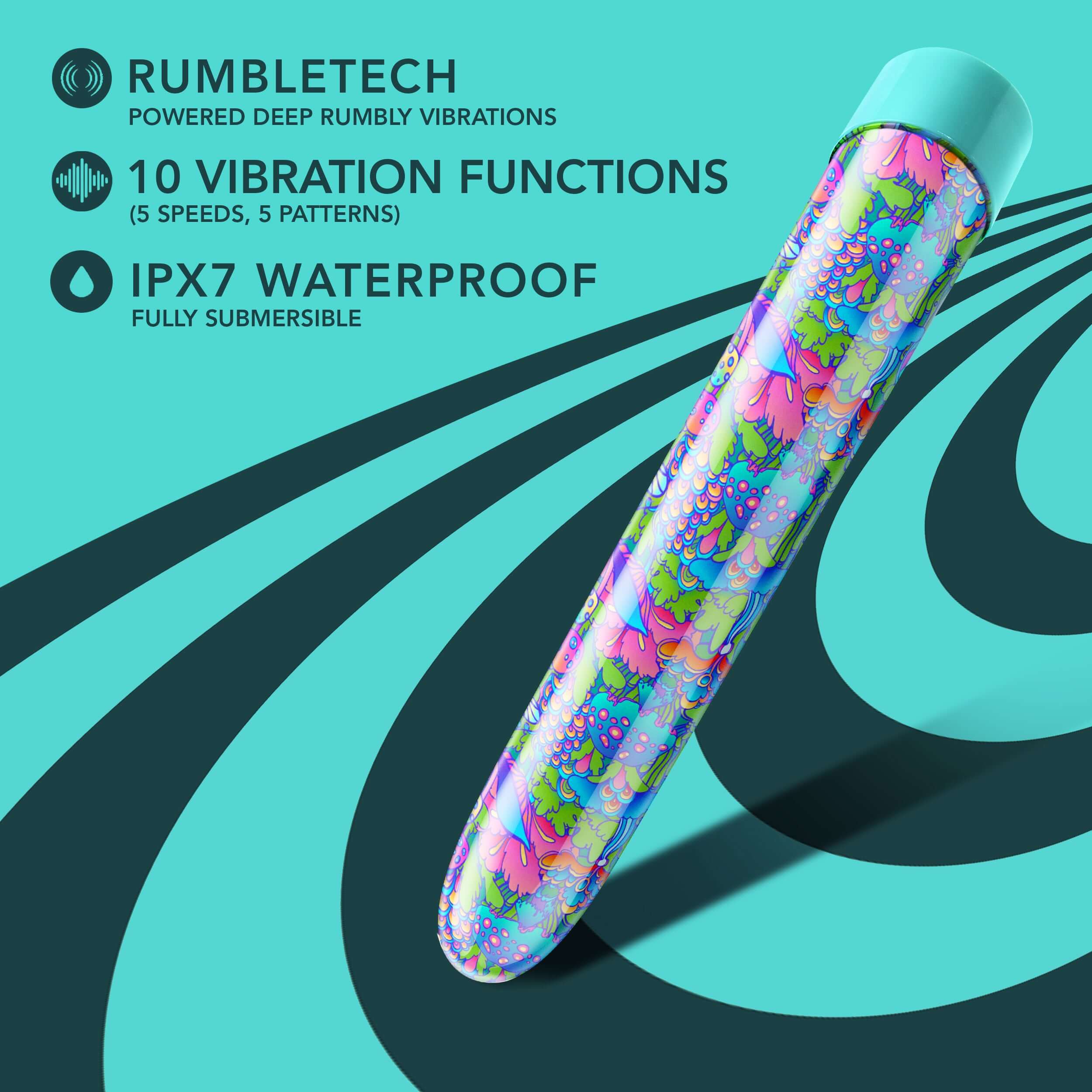 Limited Addiction - Utopia - 7 Inch Rechargeable  Vibe - Aqua-2