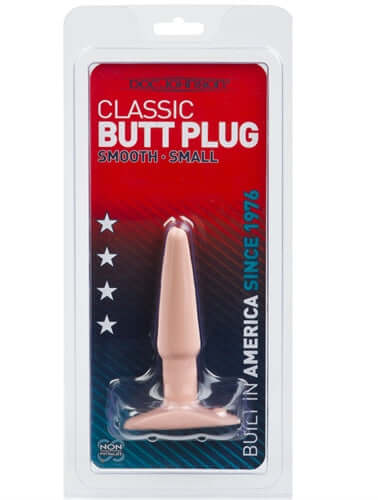 Classic Butt Plug Smooth - Small - White-0