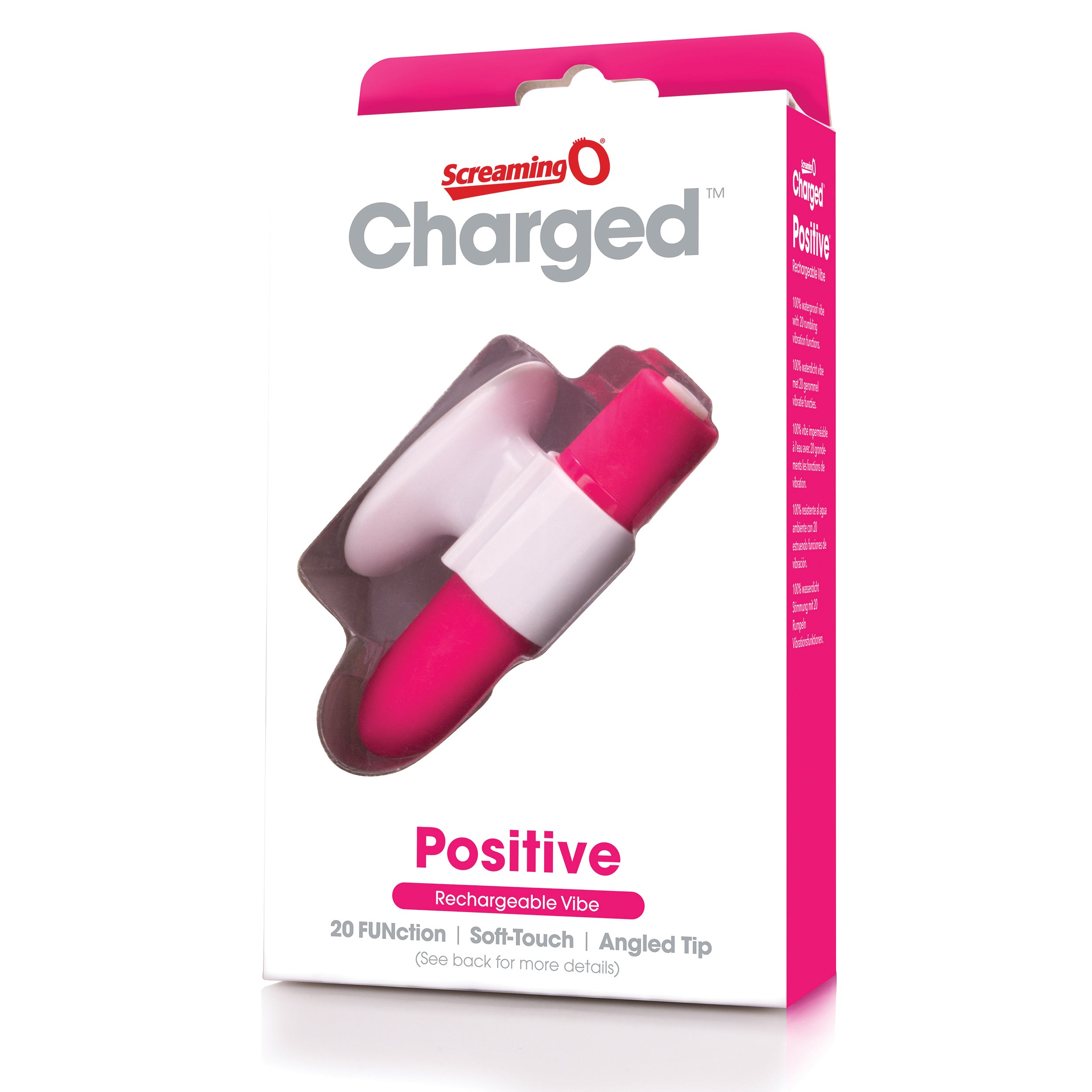 Charged Positive Rechargeable Vibe - Strawberry