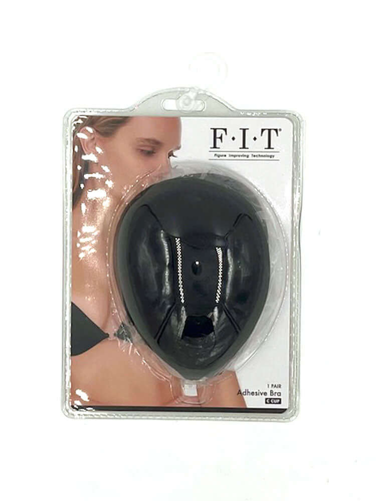 Cloth Adhesive Bra - Cup C - Black-0