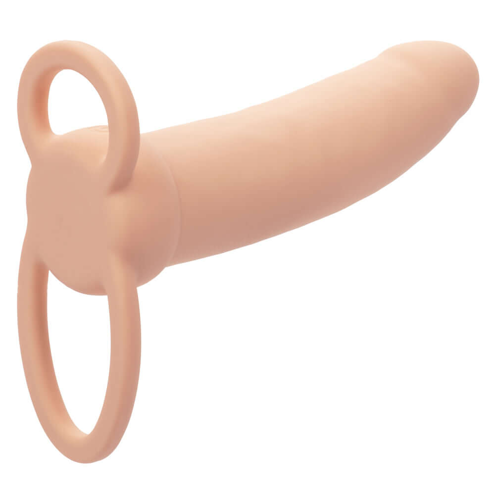 Performance Maxx Rechargeable Thick Dual Penetrator in ivory color for enhanced double penetration.