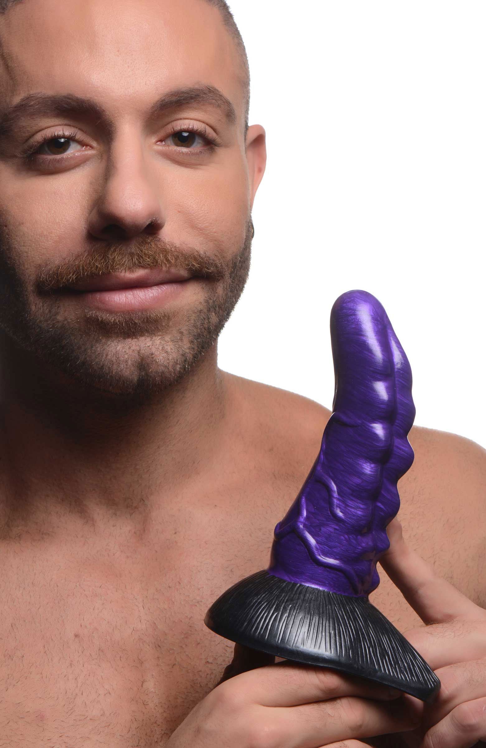 Cc Orion Invader Veiny Space Alien Silicone Dildo - Purple