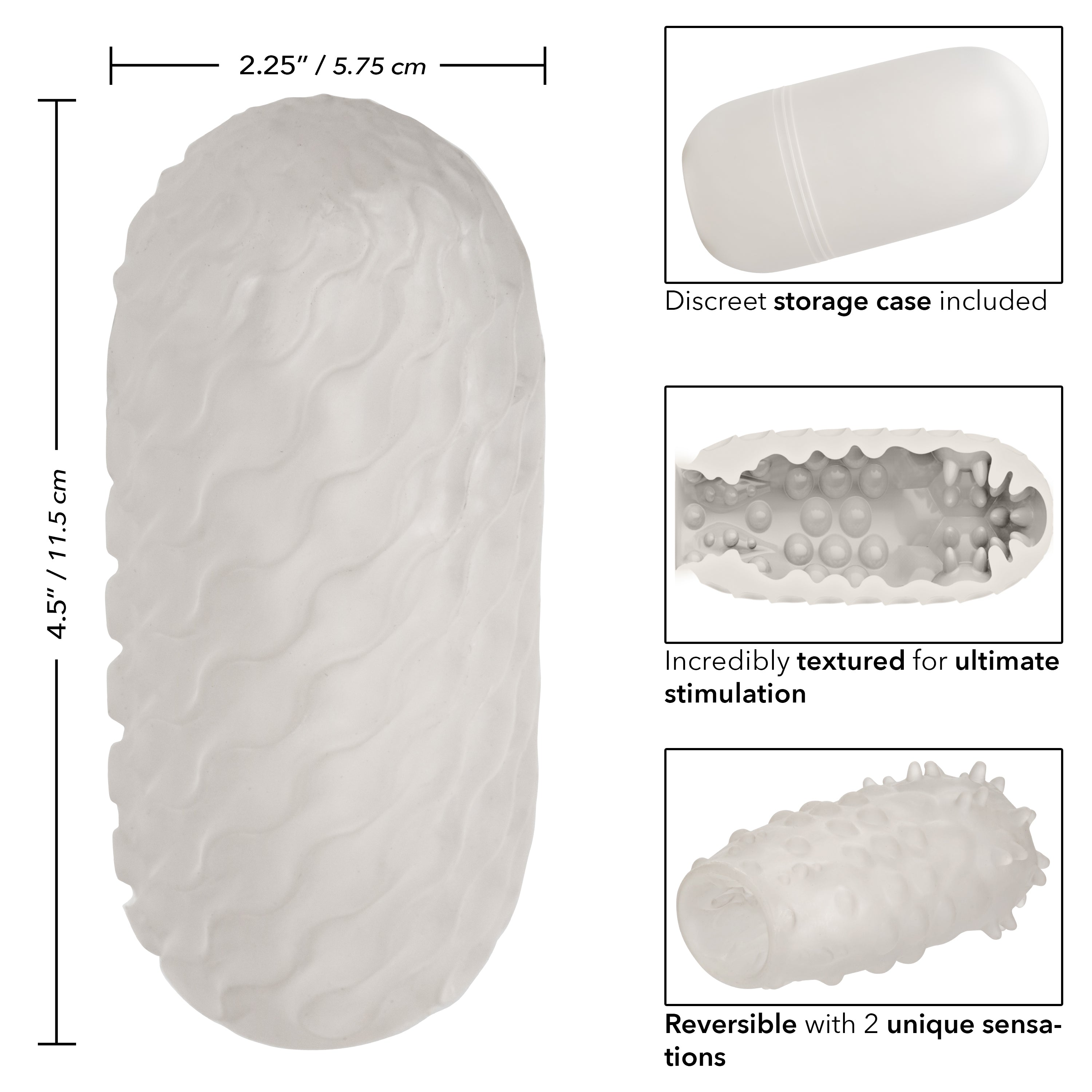 Boundless Reversible Nubby Stroker - Clear