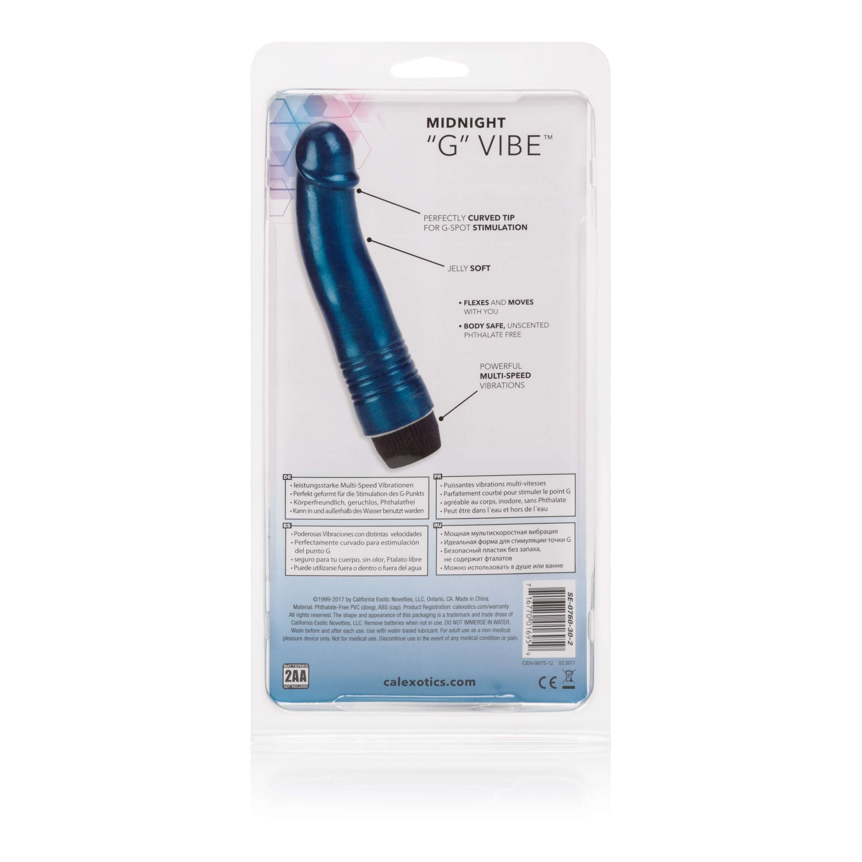 Midnight G Spot Vibrator 6.75 Inches-2