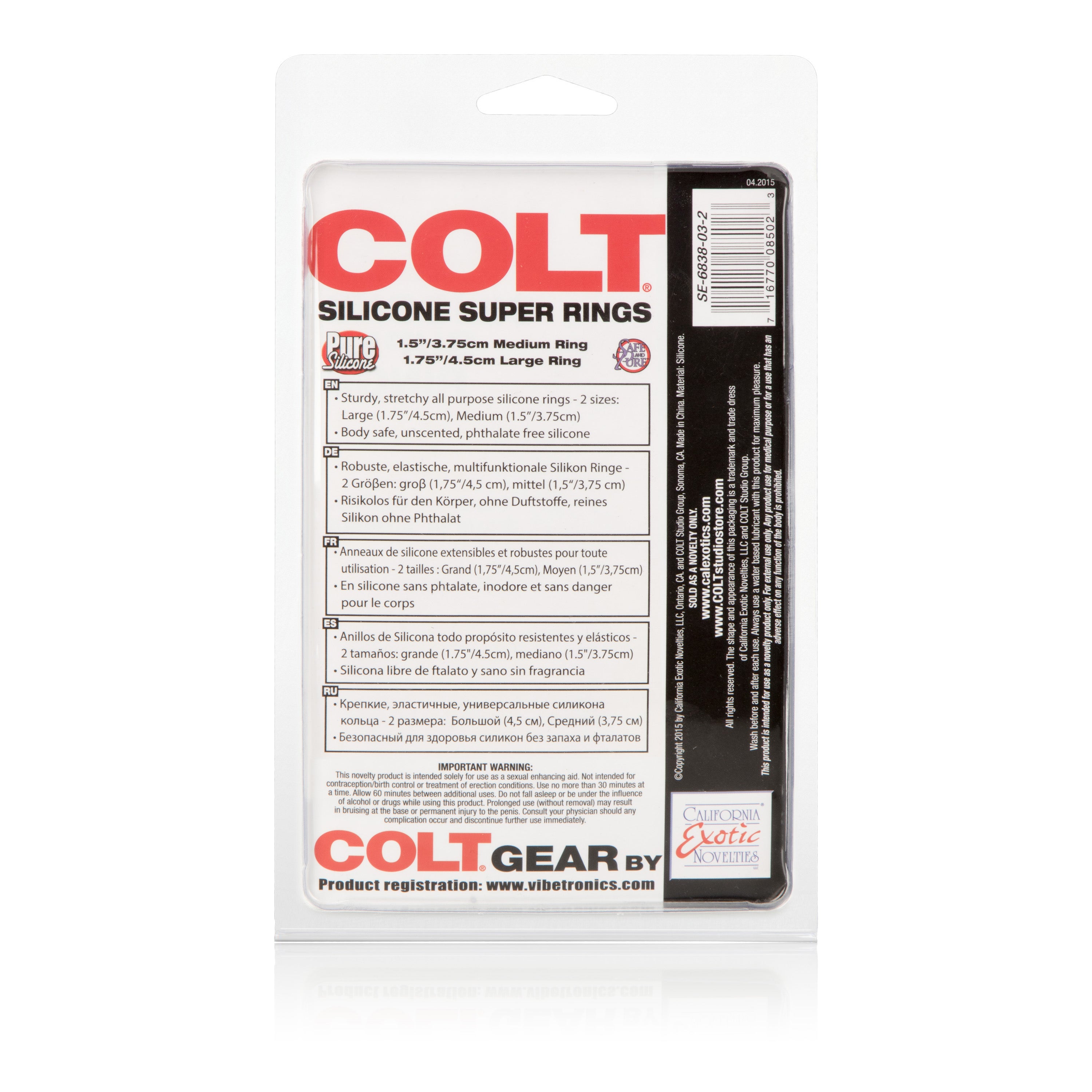 Colt Silicone Super Rings - Black