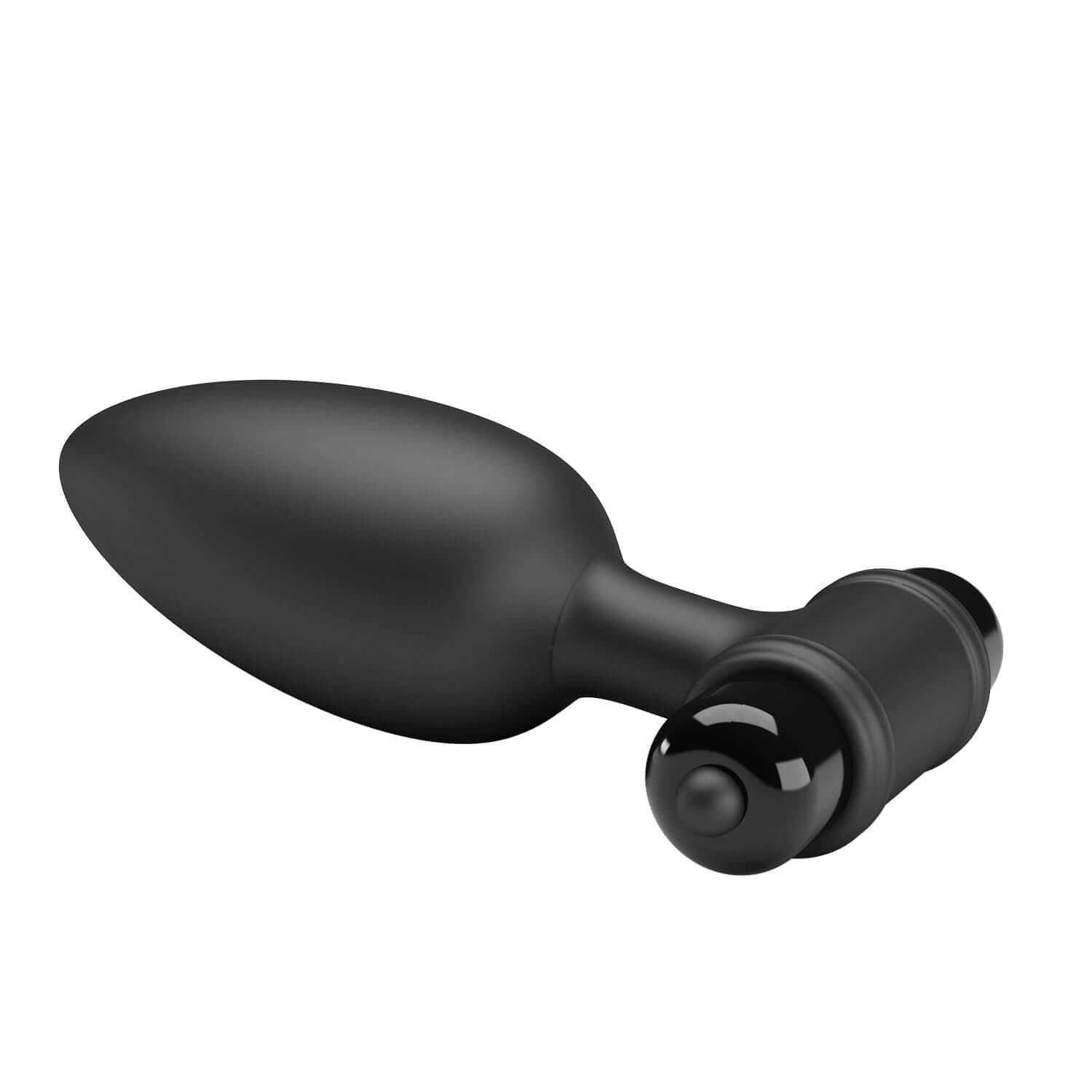 Pretty Love Vibra Butt Plug II - Black-1