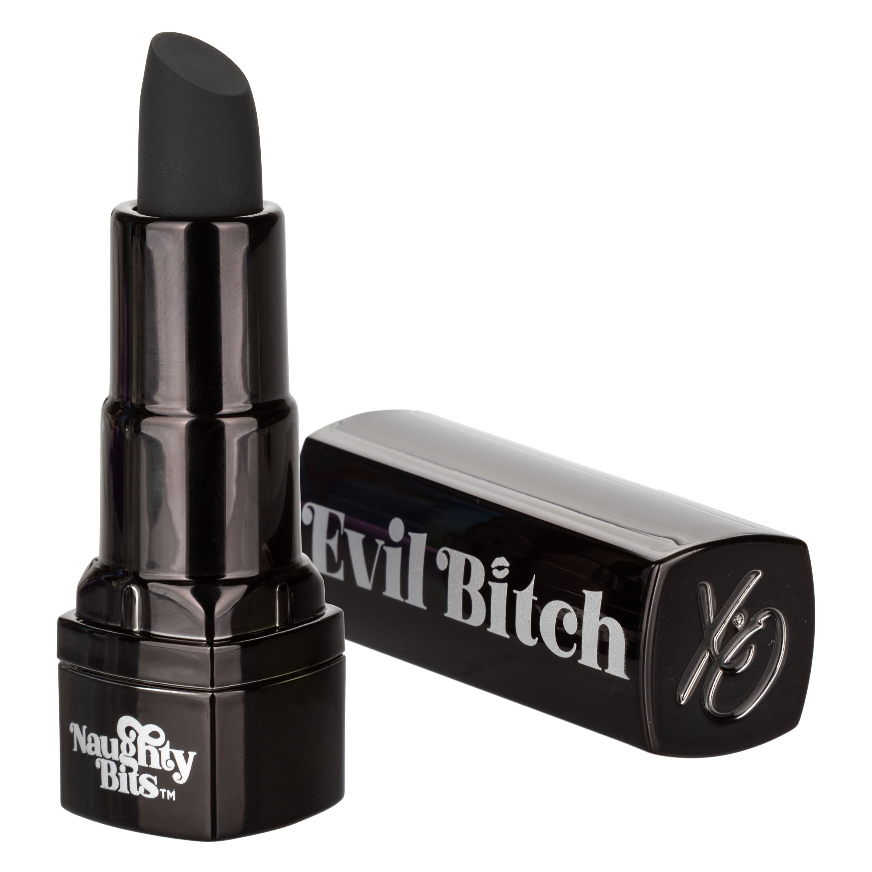 Naughty Bits Evil Bitch Lipstick Vibrator - Black