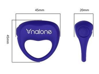 Nalone Ping Silicone Vibrating Cock Ring Blue