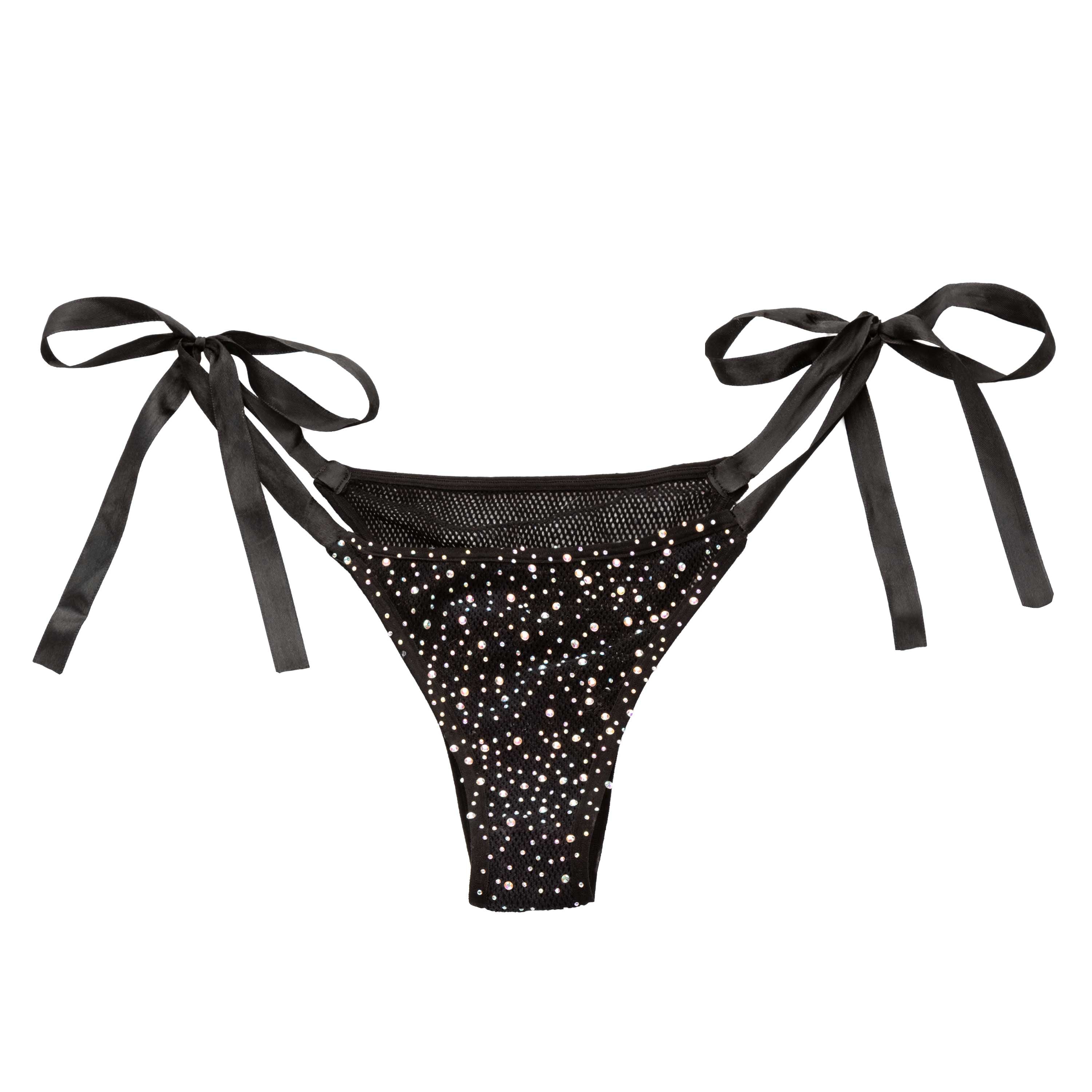 Radiance Side-Tie Panties - Black-6