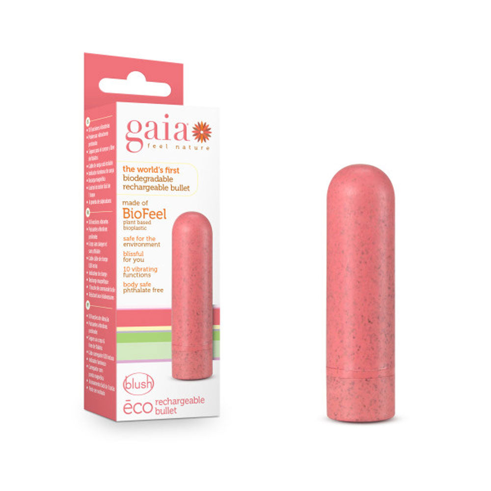 Gaia - Eco Rechargeable Bullet - Coral