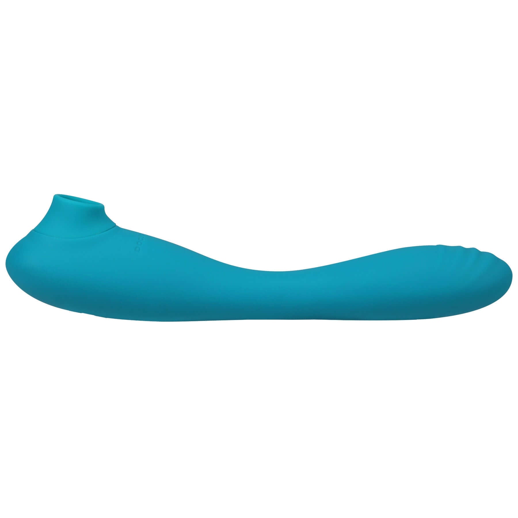 This Product Sucks - Sucking Clitoral Stimulator  With Bendable G-Spot Vibrator - Teal-0