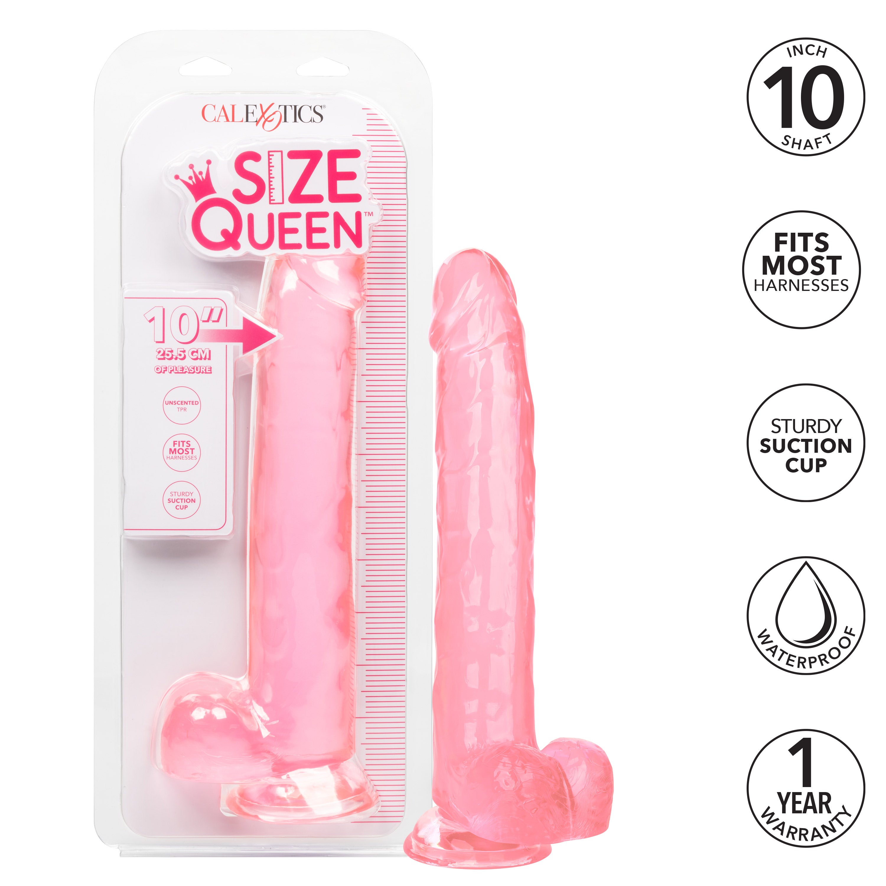 Size Queen 10 Inch - Pink