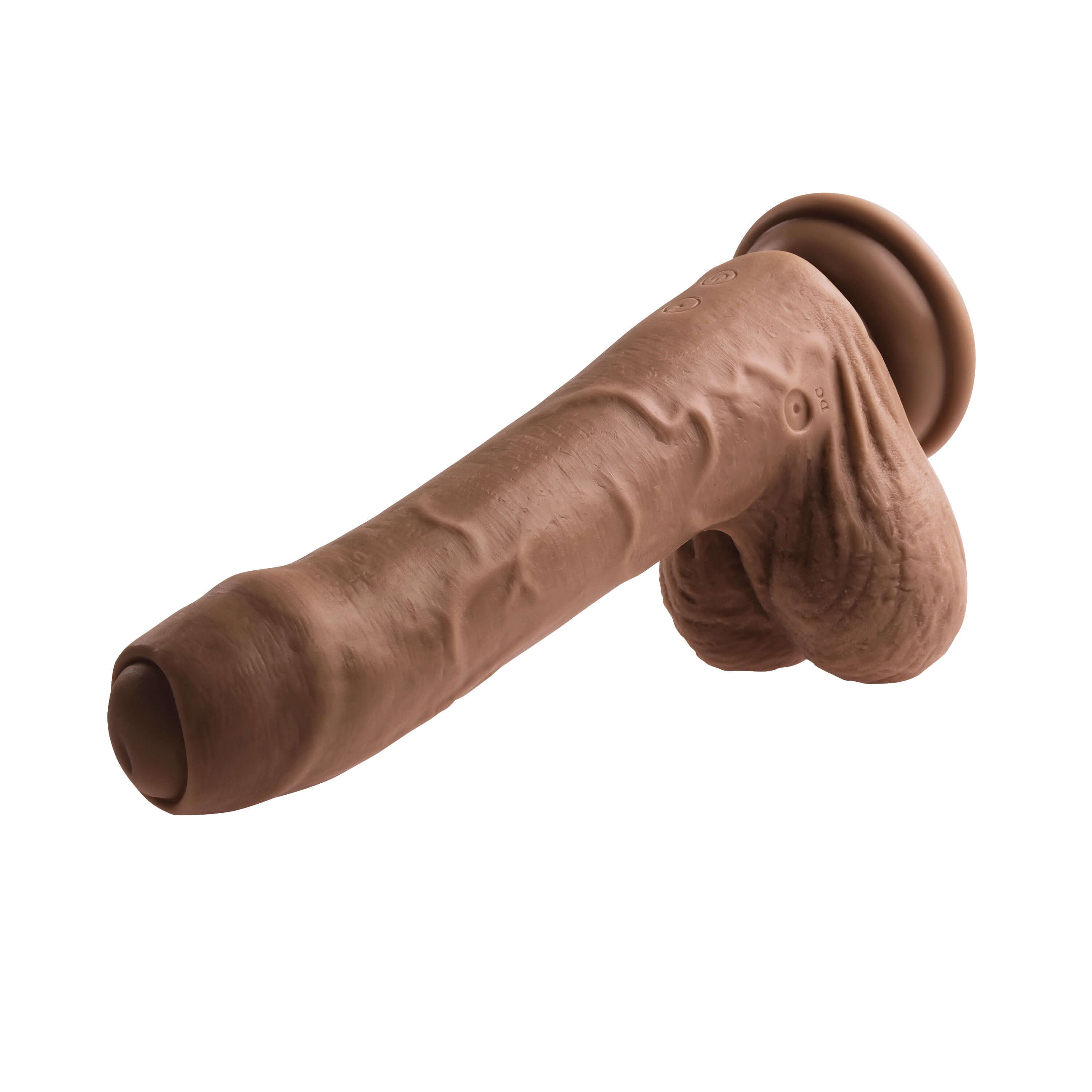 Peek a Boo Vibrating Dildo - Dark-3