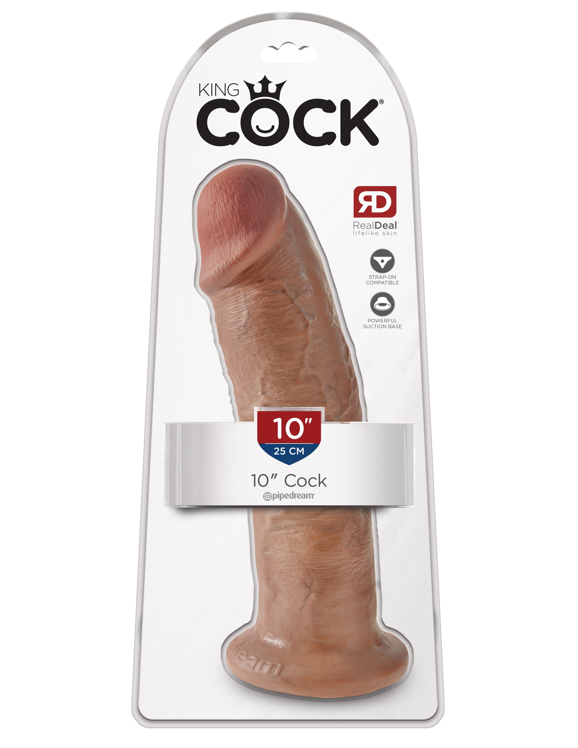 King Cock  10&quot; Cock - Tan