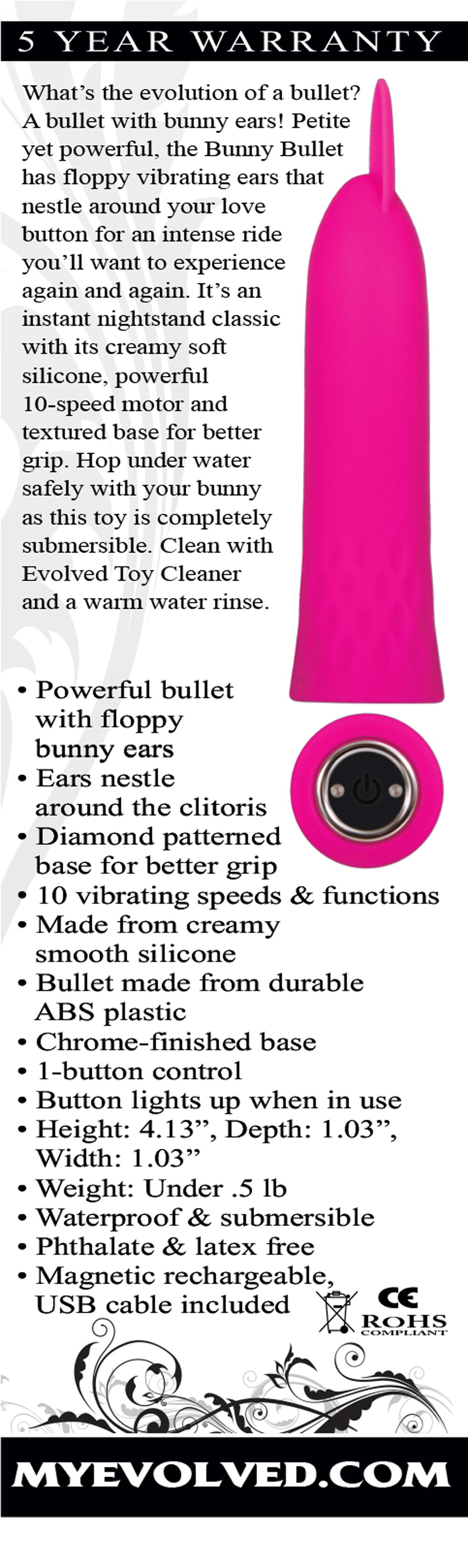 Bunny Bullet Rechargeable - Pink