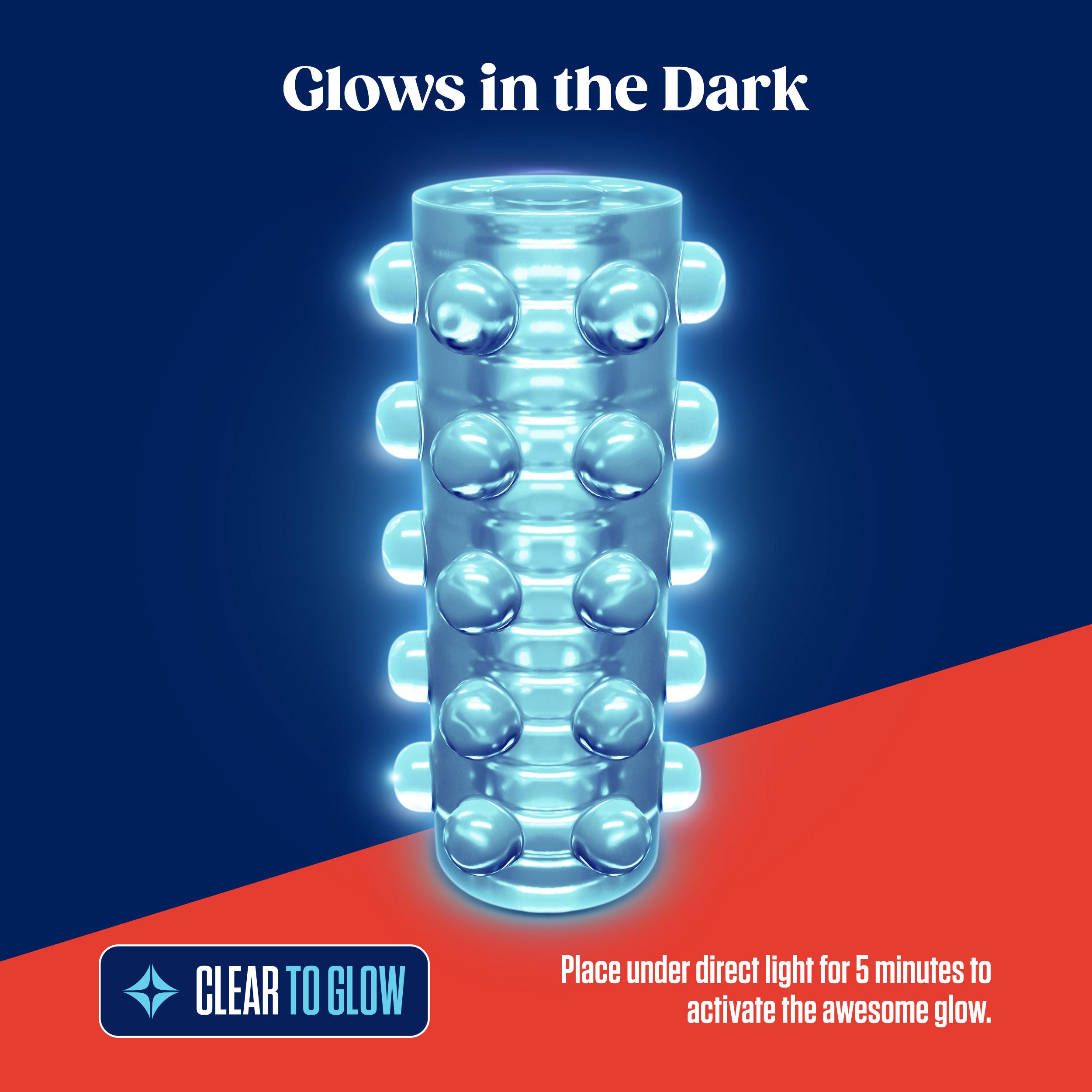 Rize - Swich - Glow in the Dark Self -Lubricating  Stroker  - Clear