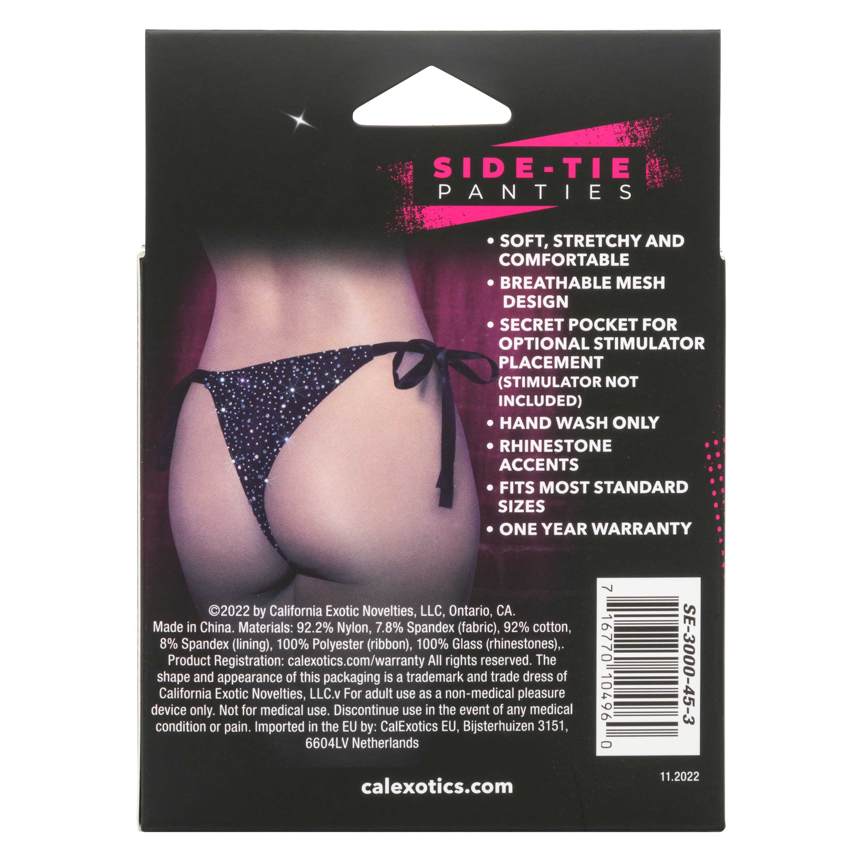 Radiance Side-Tie Panties - Black-1