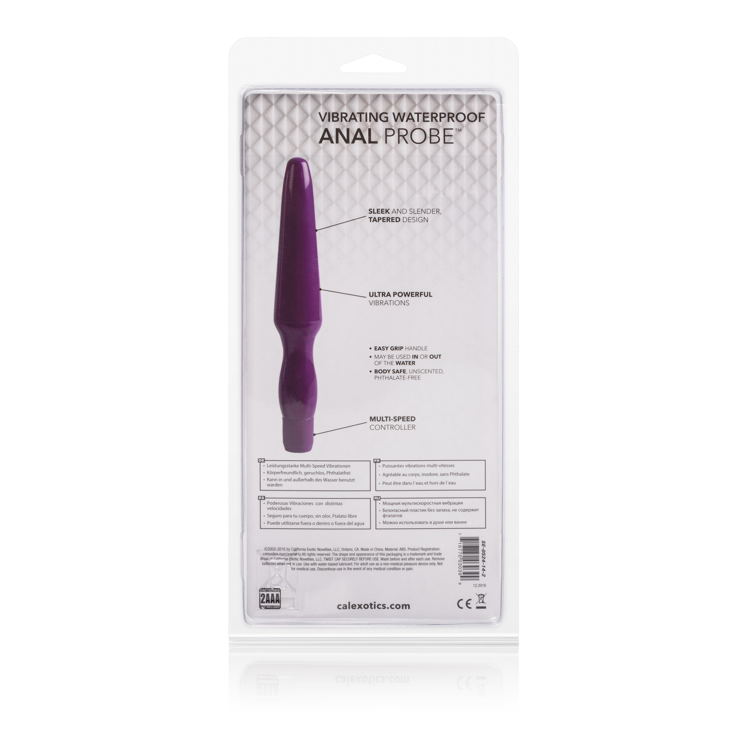 Fujikos Waterproof Anal Probe - Purple