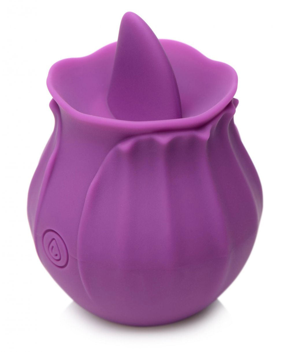 Inmi - Bloomgasm Wild Violet Licking Silicone  Stimulator - Violet