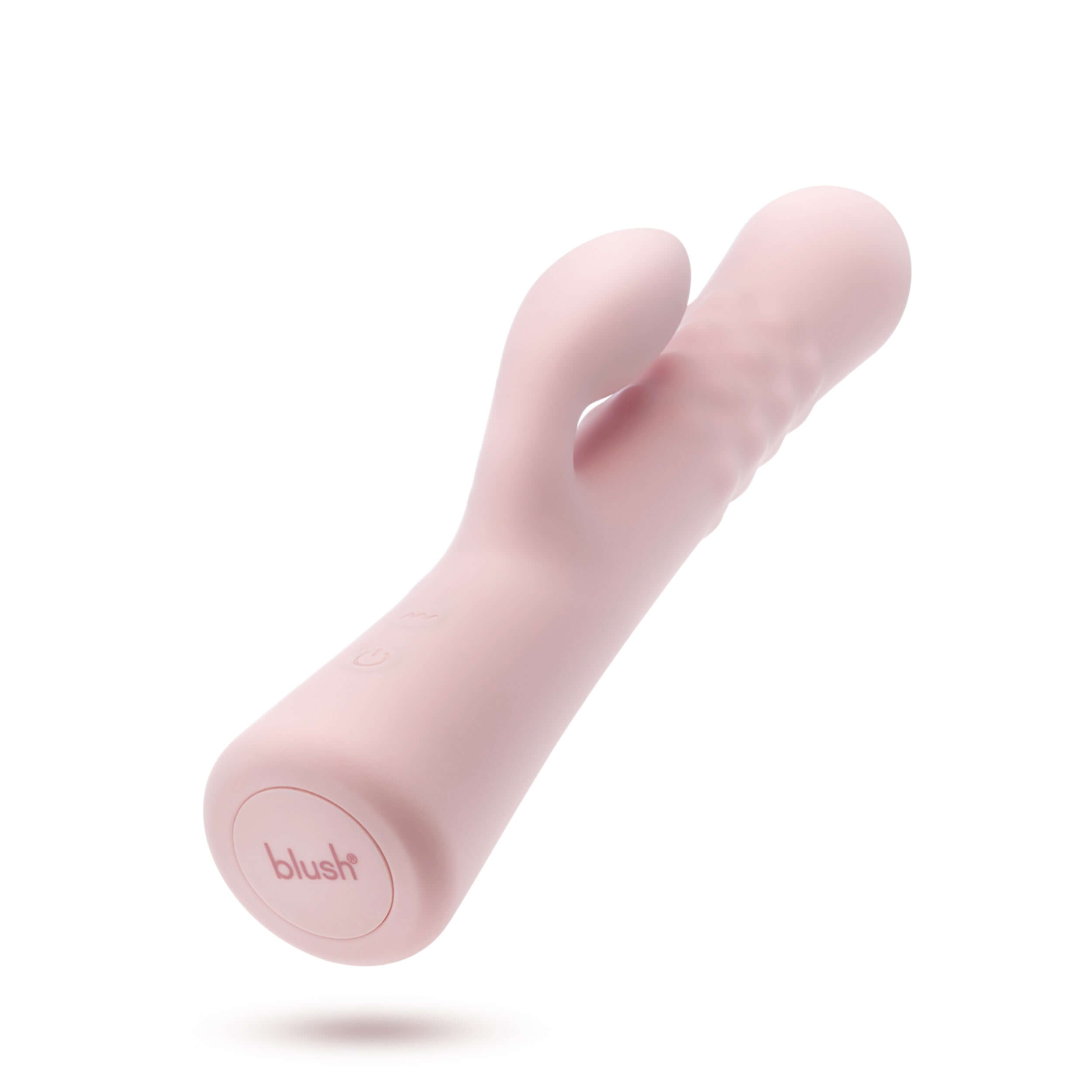 Pink Jaymie Rabbit Massager for G-spot and clitoral stimulation with 10 unique vibration modes by Blush