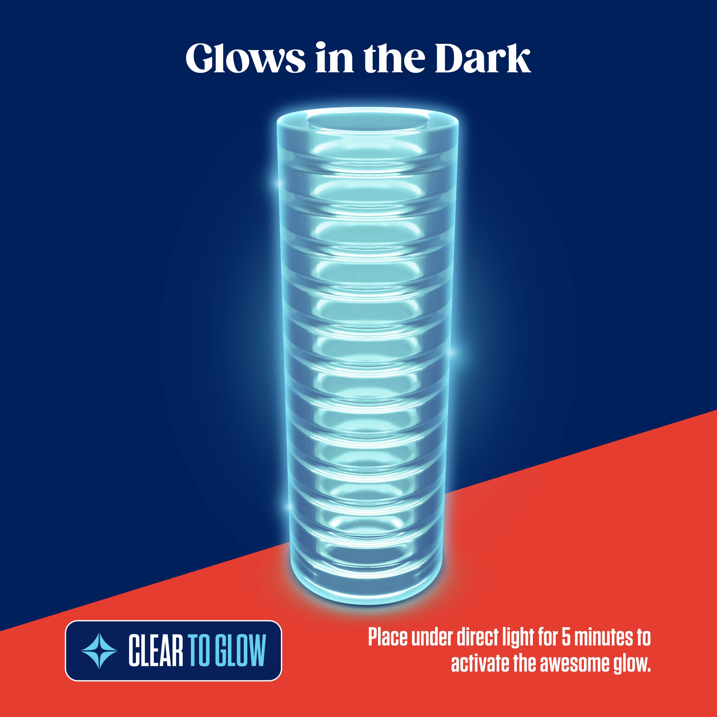 Rize - Ribz - Glow in the Dark Self - Lubricating  Stroker - Clear