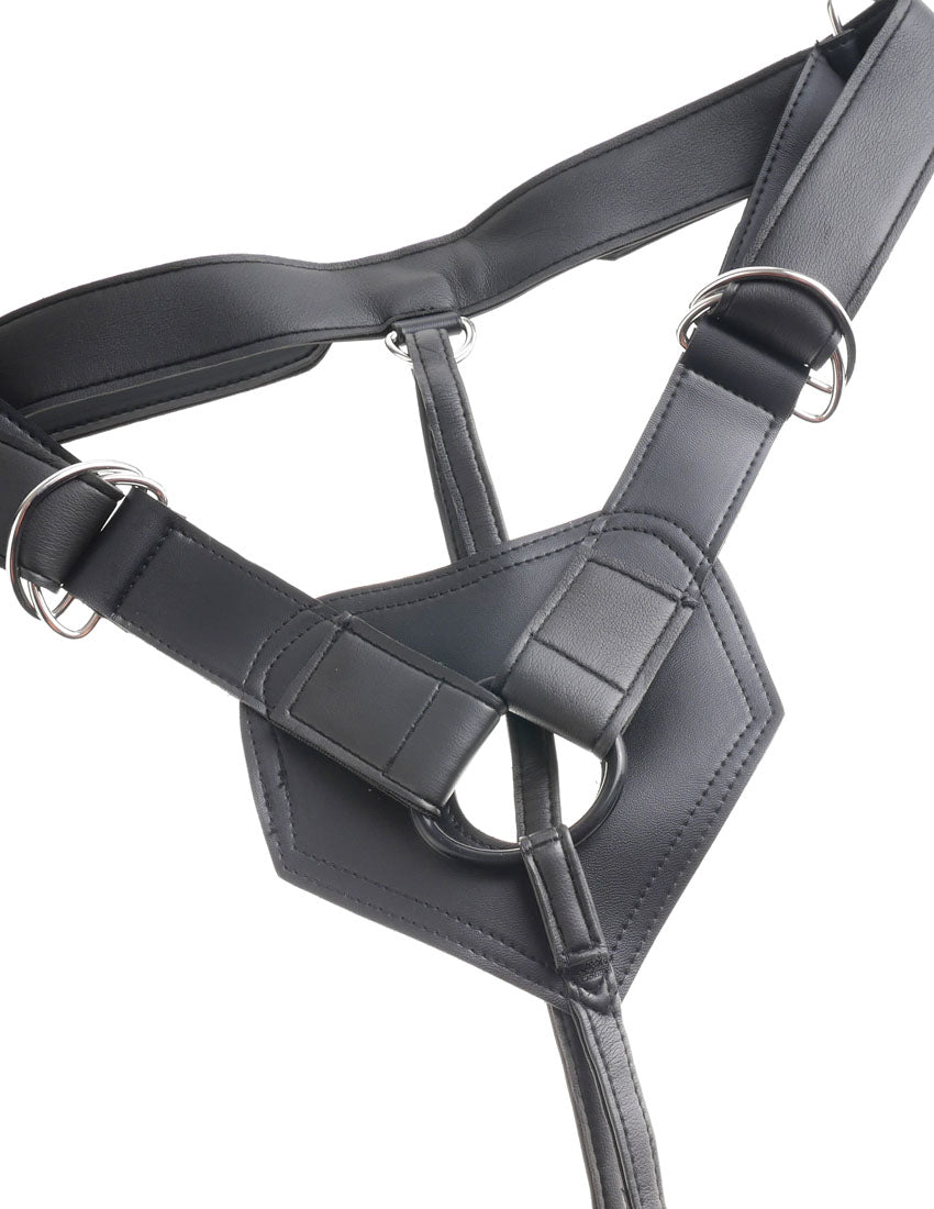 King Cock Strap-on Harness With 8&quot; Cock - Tan